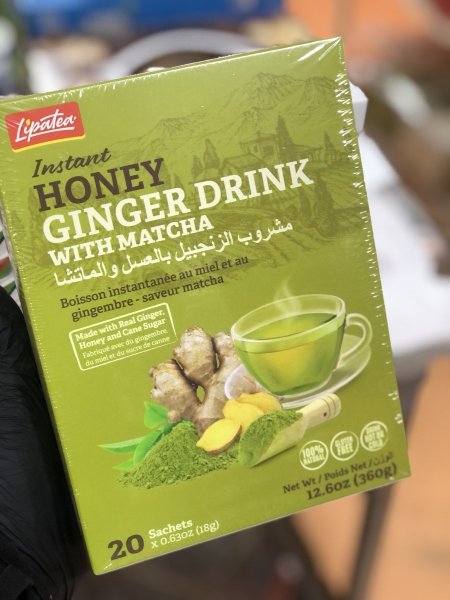 مشروب الزنجبيل بالعسل والماتشا 20ظرف .360غ