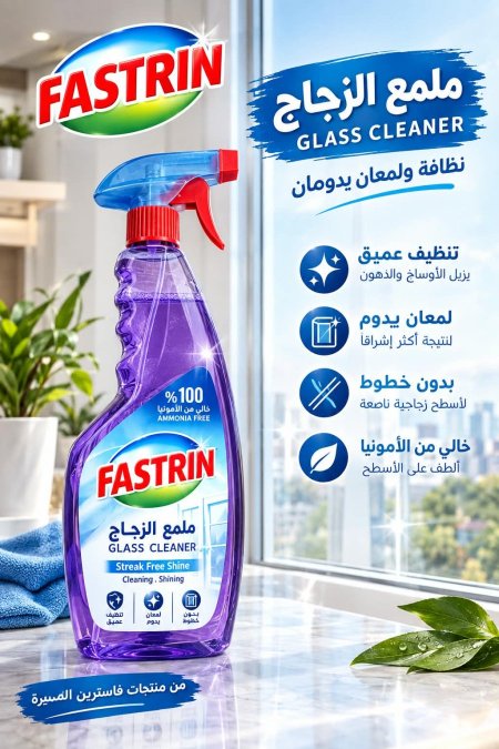 ملمع زجاج فاسترين 600مل